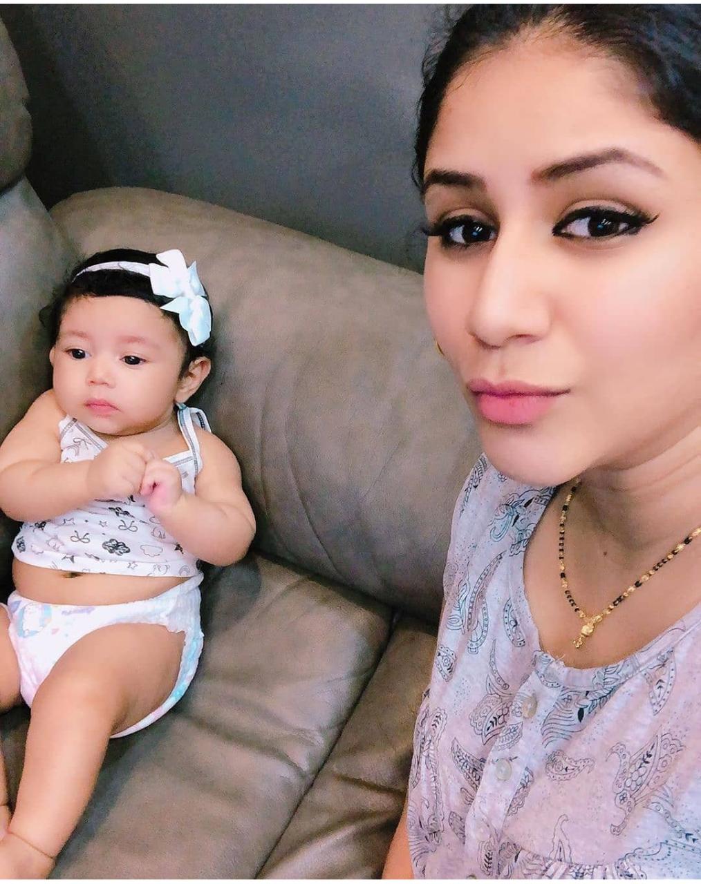 Alya Manasa With Her Baby